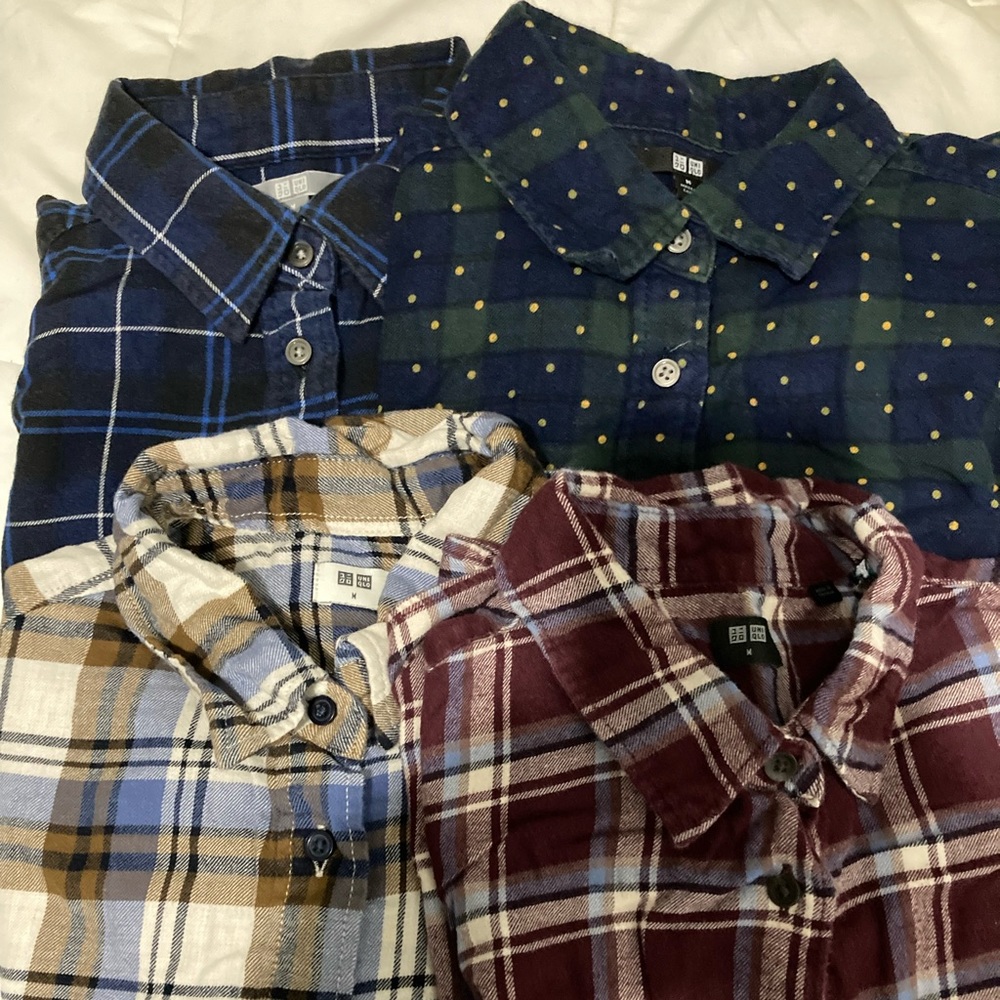 UNIQLO Women’s Flannel Size Medium Bundle